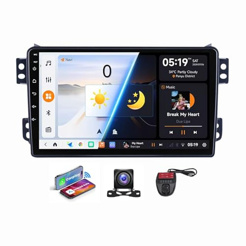 Android 13 Car Stereo for OPEL Agila 2008-2012, pantalla táctil de 9 pulgadas, 4G WiFi, Wireless CarPlay, GPS Navigation, DSP, RDS DAB+ Radio, Bluetooth, soporte para cámara