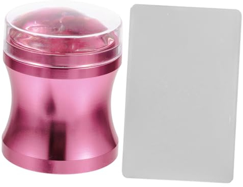 Ipetboom Kit per Timbri per Unghie Stampo in Silicone Trasparente, Accessorio per Manicure Fai da Te, Stencil per Nail Art Francese per Decorazioni Professionali e Uso Colore Casuale