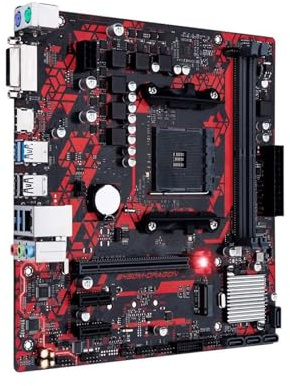 Carte mère Fit for ASUS B450M Dragon B450 AM4 DDR4 M.2 mATX USB 3. DVI HDMI Carte mère