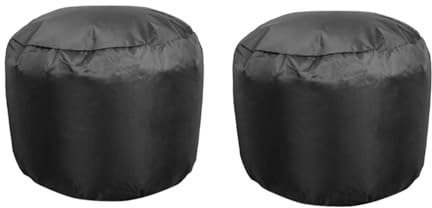 MagiDeal Lot de 2 couvercles de ventilation de toiture pour, protection de ventilation, noir, installation facile, isolation, capots de de, L