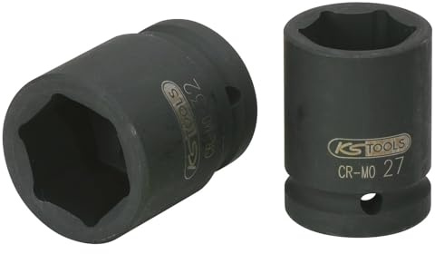 KS Tools 515.1328 3/4 Sechskant-Kraft-Stecknuss, kurz, 28mm