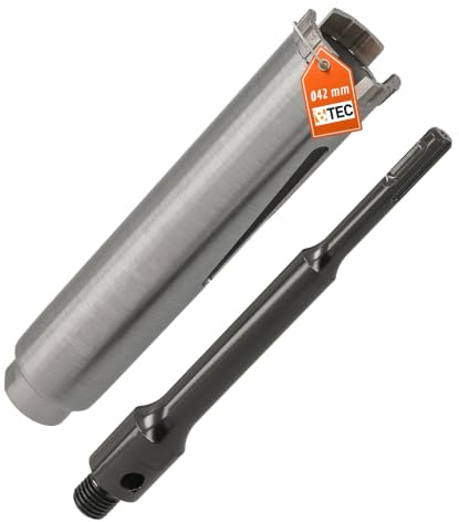 Diamant Bohrkrone SDS-plus lang (200mm) Aufnahme Nutzlänge 180 mm Ø 42 mm Betonbohrkrone Kernbohrer