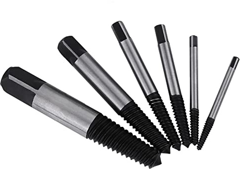 6 Stücke Schraubenausdreher Set, Mini Hss Beschädigter Schraubenauszieher Schrauben Entferner Schrauben Auszieher Set