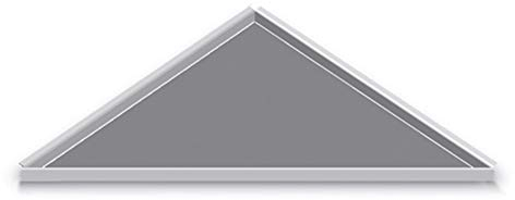 Karl Dahm 1x befliesbare Duschablage zum Kleben 265 x 265 x 370 mm I Duschablage ohne Bohren anbringbar I Duschablage Edelstahl – 12690