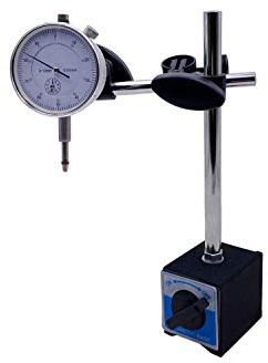 PAULIMOT Messstativ mit Magnetfuß und Feinjustierung inkl. Messuhr 0-10 mm