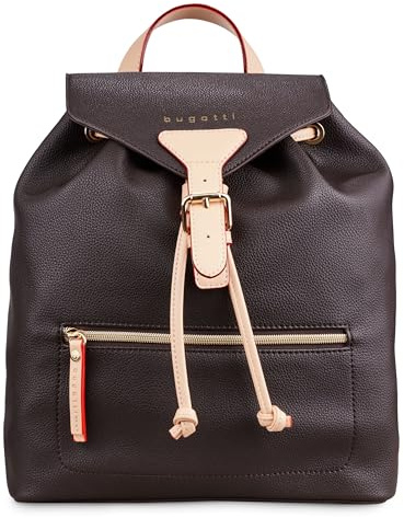 bugatti Ella mochila pequeña para mujer, mochila de dia, mochila de trabajo mochila de diario en marron