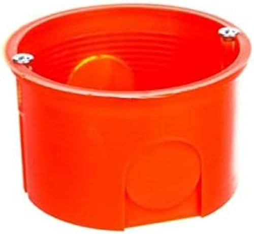 Unterputzdose 60mm mit Schrauben rot PK-60 PRO 0281-01 /100Stk/Elektro-Abdeckplatte 5901752632899