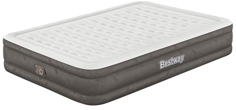 Bestway 80 x 60 x 14/2.03m x 1.52m x 36cm Fortech Air Mattress Queen Built-in AC Pump