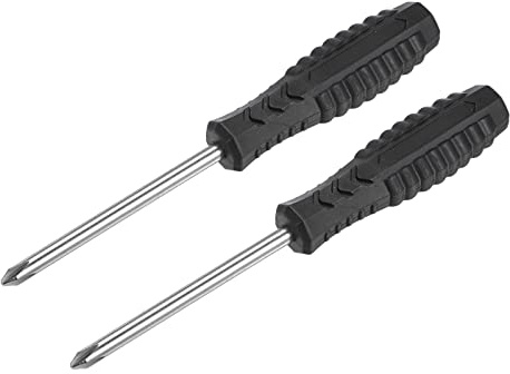 sourcing map Mini Phillips Screwdriver, 5.0mm Cross Head with Non-Slip Handle for Small Appliances, 2 Pcs