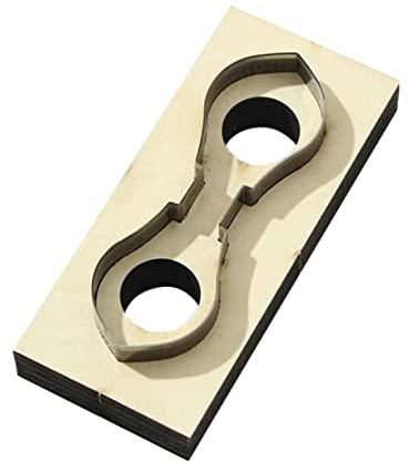 kowaku Wooden Die Cutting Leather Die Strip Cutter Leather for Key Crafts Home Decorations, A