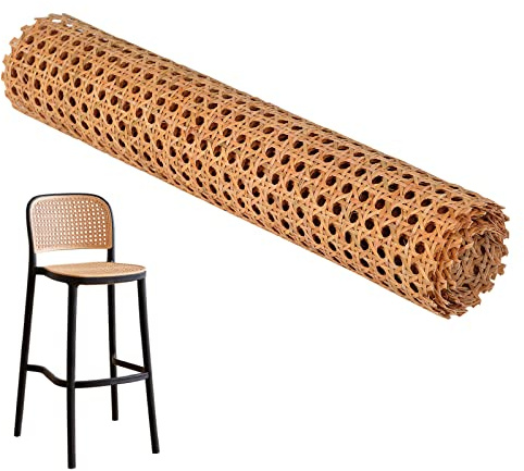 Wiener Geflecht, 200x60cm Schimmelfest Breite Rattan Gurtband, Wasserdicht Plastik Wabengeflecht, Stuhl Wiener Geflecht für DIY-Projekte (Kaffee)