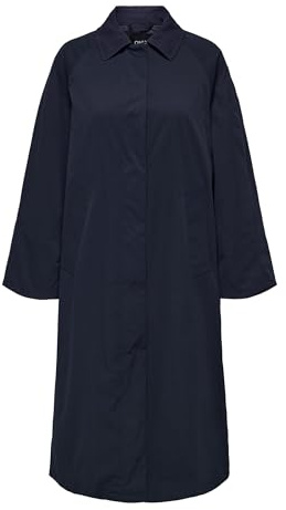 ONLY ONLORCHID Corduroy Mix trenchcoat CS OTW kappa, blå, XS, blå, XS