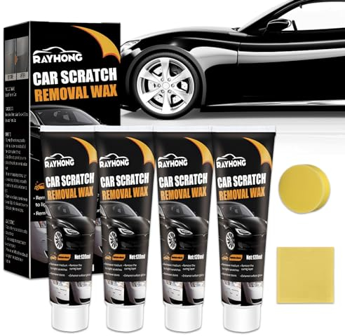 4 Stück Autokratzer-Reparaturpaste 120ml, Car Scratch Repair Paste, Tiefe Autokratzer-Reparaturpaste, Neu Kratzer Entferner Auto, Auto Kratzer Entferner, Auto Polish Paint Restorer für Autos
