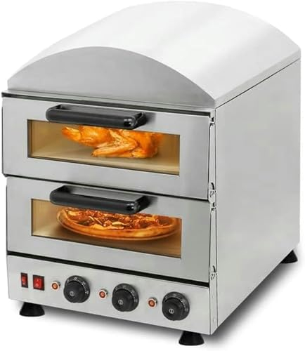Cuisinière À Pizza Électrique Avec Lampe Antidéflagrante Et Trou De Refroidissement, Contrôle De La Température 50 - 350 ℃, Structure En Acier Inoxydable Avec Comptoir, Pour Restaurant, C - Party