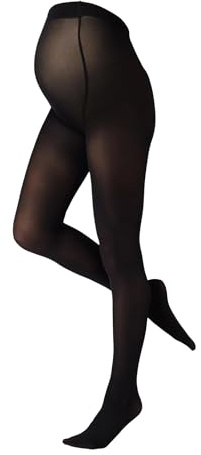 SENTELEGRI Opaque Maternity Tights Feeling 40 | Micoriber Pregnancy Pantyhose | S, M, L, XL, | 40 Denier (UK, Alpha, XL, Plus, Tall, Black)
