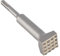Drill Bushing, Square Head Bushing Bit Electric Flower Hammer SDS Hammer Drill Extension Bit 40cr Steel Electric Flower Hammer Point Groove Chisel for Demoliton Hammer