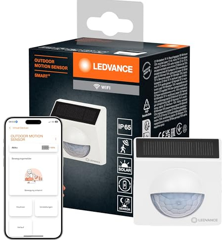 LEDVANCE SMART+ WiFi rilevatore di movimento da esterno, IP65, plastica, bianco