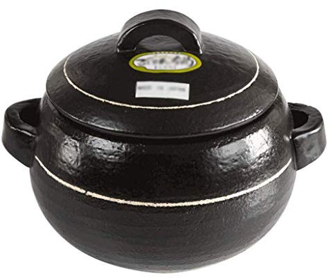 Cazuela, Cazuela Antiadherente con asa Lateral revestida para guisar, Compatible con inducción eléctrica y Gas, Olla de Piedra con Tapa, Olla de Barro