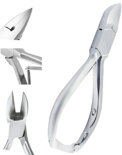 Professional Surgical Steel Nail Clippers & Nippers – 14cm Straight Blades Precision Tools Catch, Reusable Ingrown Toenail Care, Cuticle Trimming, Complete Nail Maintenance