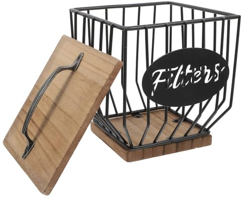 UTHCLO Portacapsule e Legno Per Macchine Da Caffè Organizer Elegante Per Cucina e Soggiorno Contenitore Per Cialde e Accessori Da Caffè Design Moderno e Funzionale