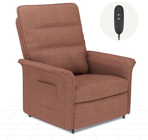 FLEXISPOT Poltrona da Relax Elettrica(82 x 77 x 104 cm) con schienale regolabile, reclinabile da 105 ° a 155°, poltrona reclinabile, divano relax ergonomico poltrona per camera da letto e soggiorno