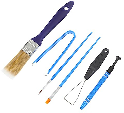 Happyyami Kit de Limpieza Teclado Mecánico Cepillo y Extractor de Teclas para Mantenimiento y Reparación