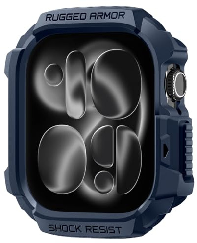 Spigen Rugged Armor 2 Case Compatible with Apple Watch Series 11/10 42mm (2025/2024) - Navy Blue