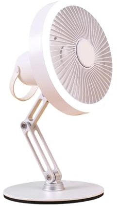 Wilgure Ventilateur De Bureau USB Portable Oscillant Table Rechargeable À 360 Degrés Réglable Rotatif pour Le De USB du À Domicile avec Lumière LED