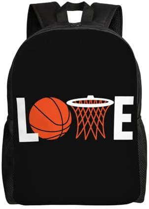 ASDCTYTKO Individuelle Basketball-Sport-Liebhaber-Geschenkrucksäcke für Männer Schule College-Studentinnen-Rucksack passt 15-Zoll-Laptoptaschen Festivalgeschenk