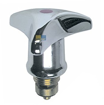 Knebel 1/2 komplett Dreiflügelgriff Warmwasser Drehknopf nichtsteigende Spindel