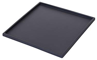 VIVANNO Soucoupe carrée pour bac à Plantes, Fibre de Verre résistante aux intempéries, 44x44 cm, idéale pour Pot de Fleurs