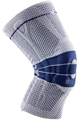 Bauerfeind GenuTrain Kniebandage, gepolsterte Patella-Kniebandage, Unisex, 11041205080003, Titan, 3