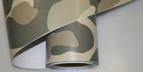 Könighaus (11,18€/m2) US Desert Camo I 200 x 152 cm blasenfrei mit Anleitung (Camouflage Autofolie)