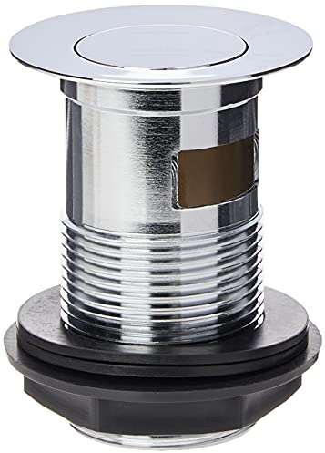Plumb Pak PPS83FT Slotted Basin Waste, Brass and Chrome, 1 1/4 with Flip Top