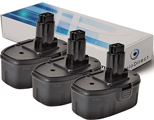 Lot de 3 Batteries pour DEWALT DW932 fraiseuse à lamelles 3000mAh 18V - Visiodirect -