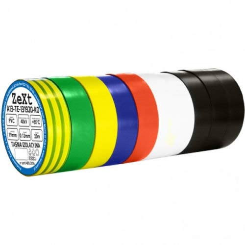 10x Isolierband Isoband Elektriker Klebeband breit 19mm, lang 20m farbig 0,742€/Stück