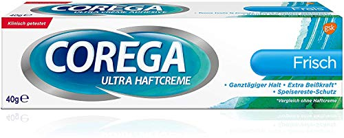 Corega Ultra Haftcreme Frisch 40g, 3er Pack (3x 40g)