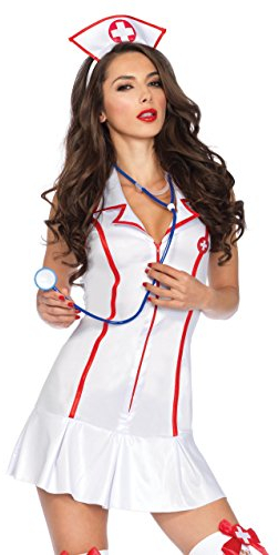 LEG AVENUE 83050 - Krankenschwester Kostüm, Größe: M/L (EUR 40-42)