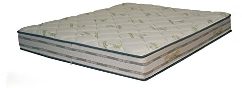 Supval Fodera Memory Bamboo Topper Super Comfort per materasso da 18 o 20 cm - Sfoderabile doppia cerniera - Lavabile (80x190x18)