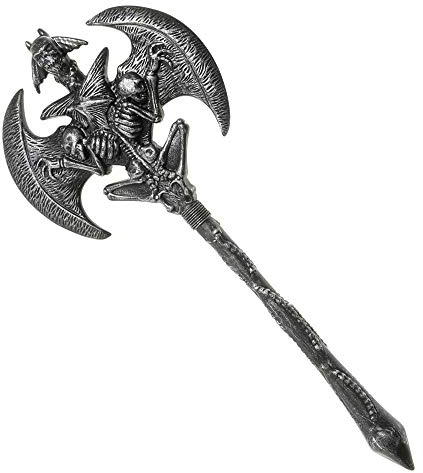 Widmann- Doppia Ascia Viking Hache bi-Stylo de Guerrier, 6973D, Gris, Taglia Unica
