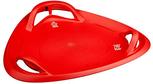 Kunststoffschlitten Dreieck rot 60 cm