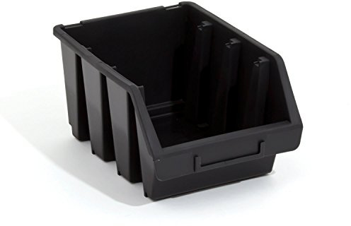 50 Stck. Ergobox Sortierkästen Stapelboxen schwarz Gr. 3 170x240x126 mm Lagerbox