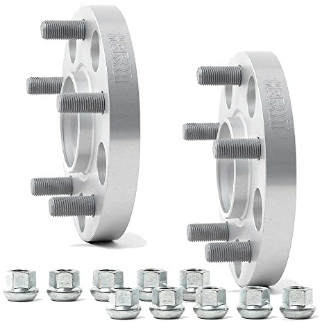 H&R 20mm Spurverbreiterung Spurplatte 4-Loch 108mm LK Kompatibel mit FORD Fiesta Mk6 Schrägheck JA8, JR8 Fiesta Mk7 Schrägheck FOCUS DAW, DBW FUSION JU FOCUS Kombi DNW