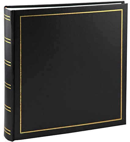Tradition Fotoalbum in 30x30 cm 100 Seiten Jumbo Fotoalbum Buchalbum: Farbe: Schwarz