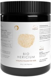 Pilze Wohlrab - Hericium erinaceus Pulver Bio für Tiere, 1 Dose à 100 g, Mikrofeines Lions Mane Pulver, Höchste Bio-Qualität, Nahrungsergänzungsmittel