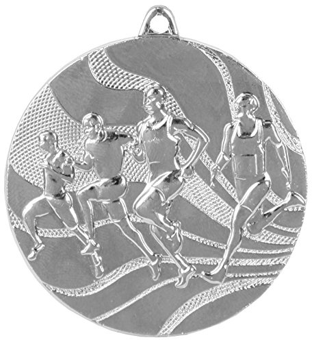 pokalspezialist 10 Stück Medaille Laufen/Leichtathletik aus Stahl, Gold/Silber/Bronze MMC2350