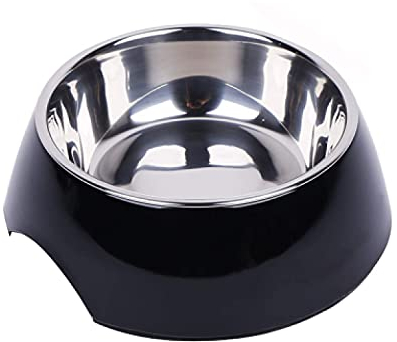 DDOXX Hundenapf - Futterschale Edelstahl rutschfest - Spülmaschinentauglicher Melamin-Fressnapf Katze - 700 ml (Schwarz)