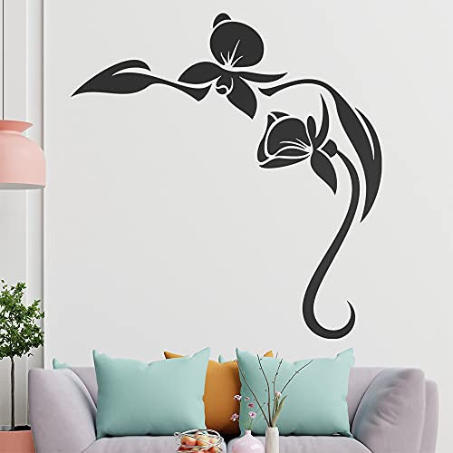Orchidée Sticker mural en 6 tailles - Décoration murale - Pour cuisine, salon, chambre à coucher, salle de bain