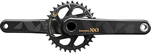 SRAM Kurbel Kurbelgarnitur XX1 Eagle BB30-Boost, schwarz/Gold, One Size, 00.6118.443.001
