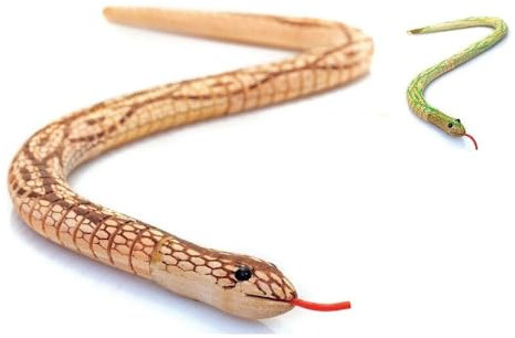 Playwrite Enfants Grand Serpent Articulé en Bois Jouet Rétro Fête Cadeau!